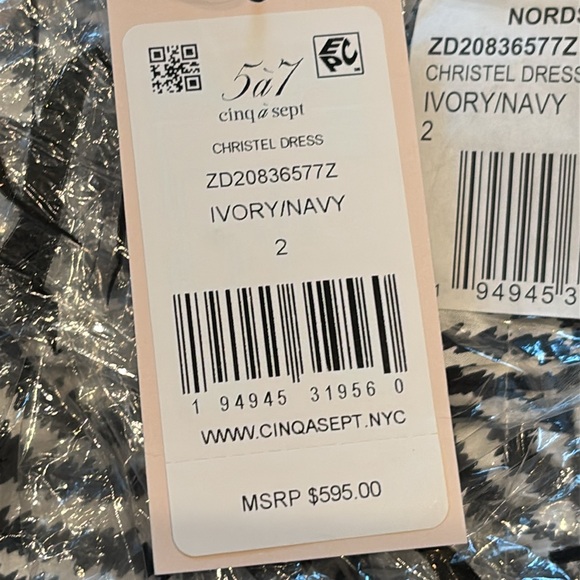 Cinq a Sept Christel One Shoulder Asymmetrical Ruffle Hem Silk Midi Dress Size 2 - Picture 10 of 12